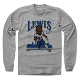 Mens Long Sleeve Heather Gray