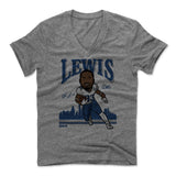Mens Men's V-Neck Heather Gray