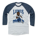 Mens Baseball T-Shirt Indigo / Ash