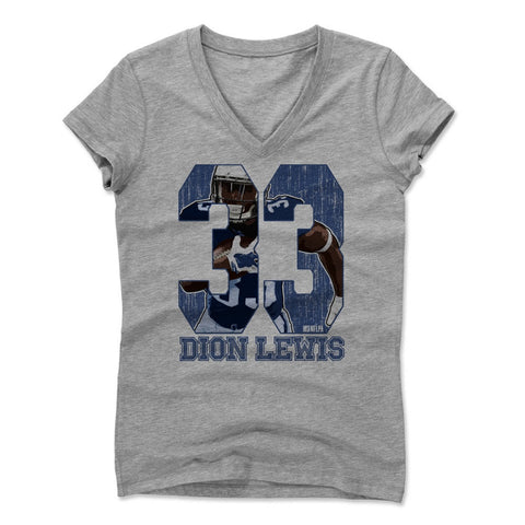 Womens Women's V-Neck Athletic Gray